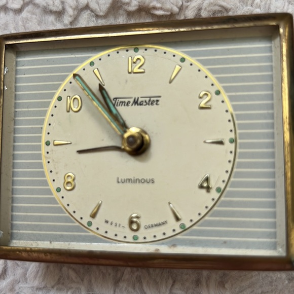 Vintage Time Master wind up travel alarm clock West Germany - Picture 16 of 16